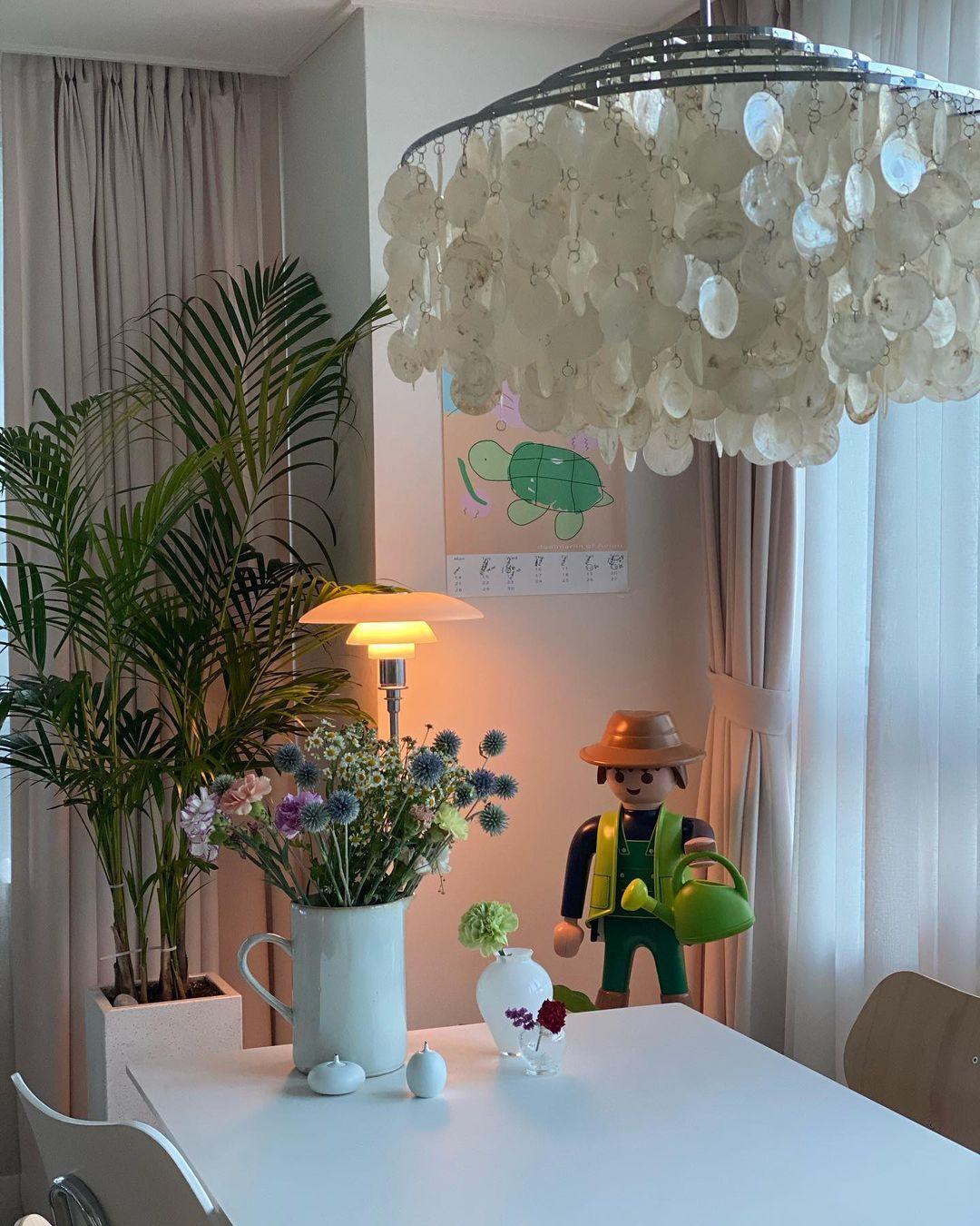 Rivena hanglamp Ronde Schelp Ring