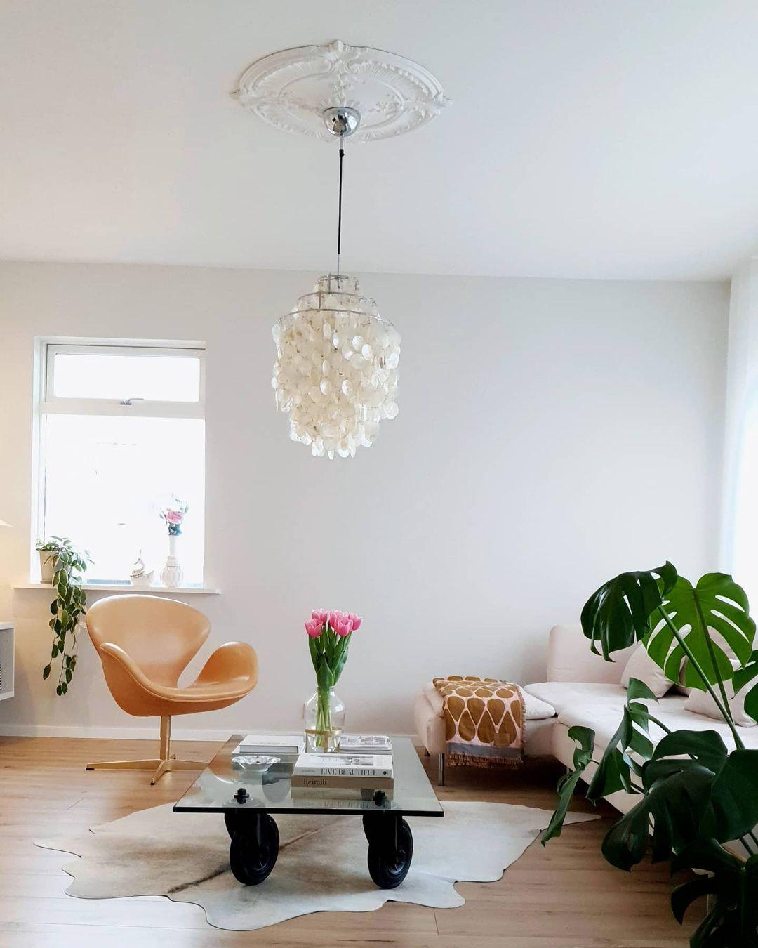 Rivena hanglamp Ronde Schelp Ring