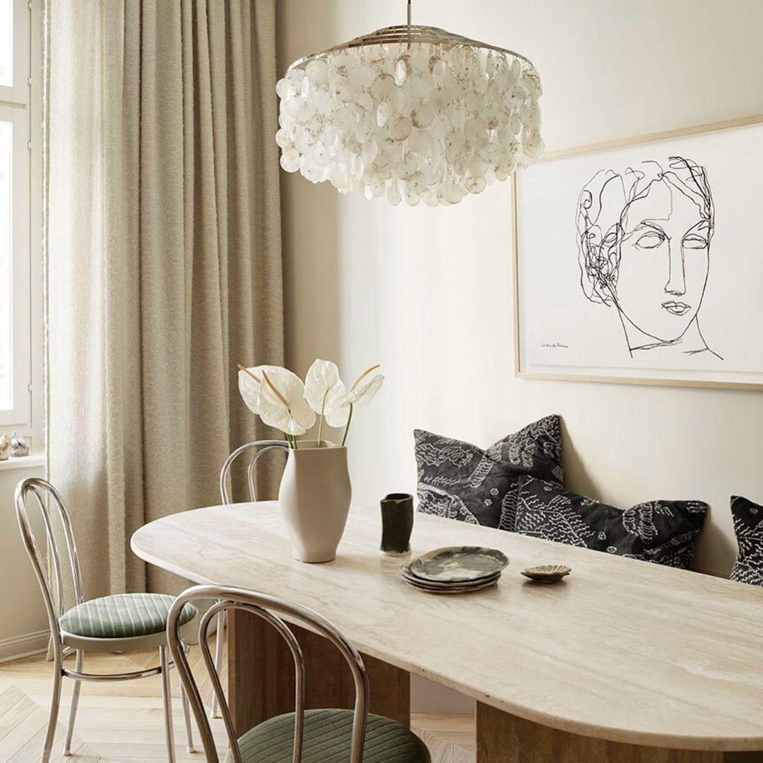 Rivena hanglamp Ronde Schelp Ring