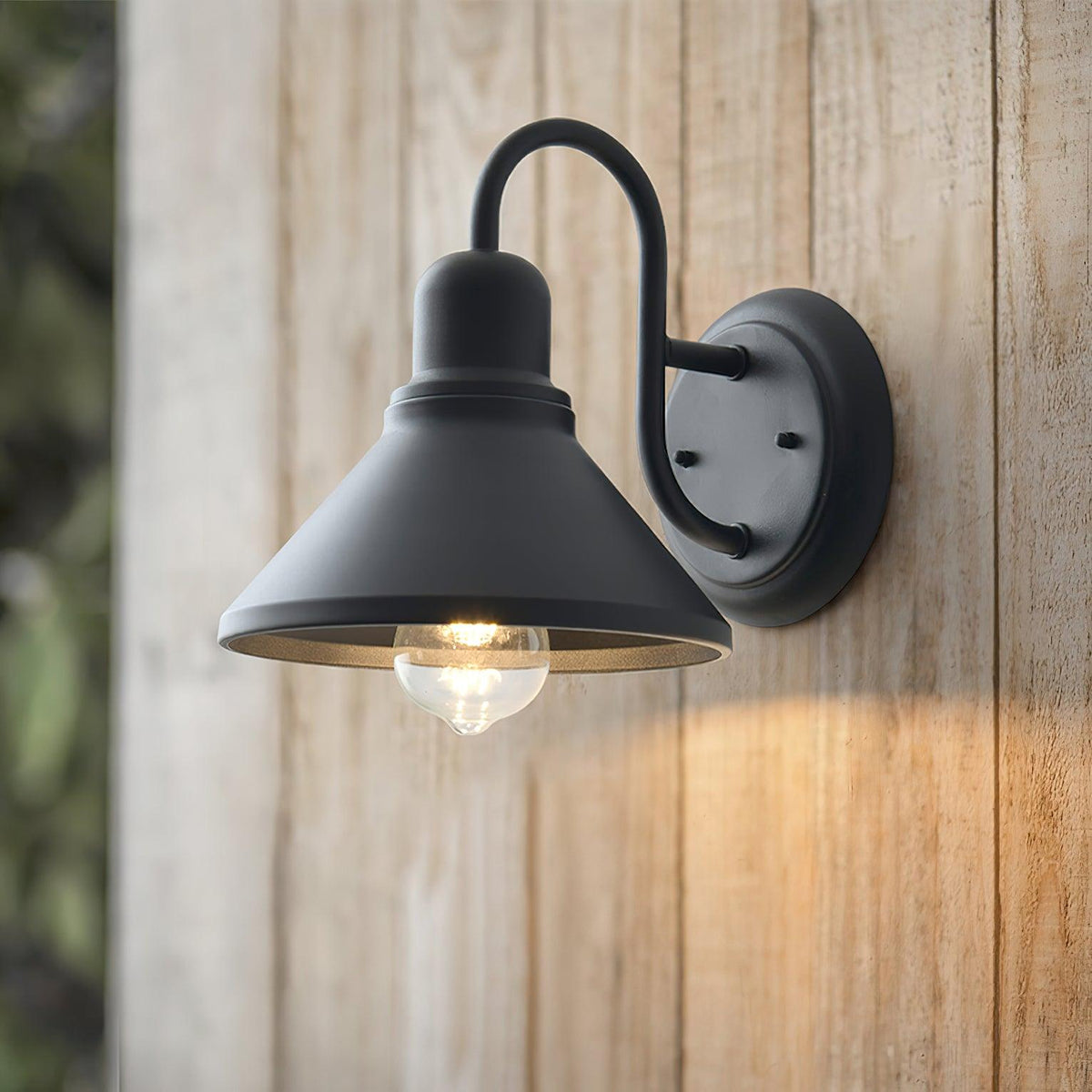 Elion Vintage conische buitenwandlamp