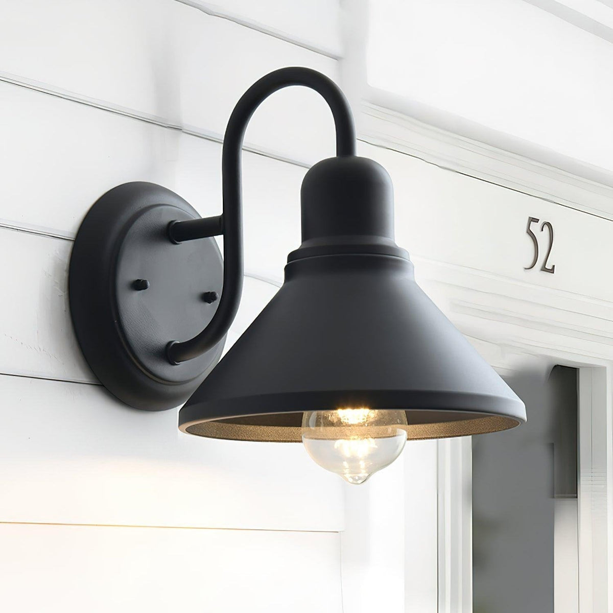 Elion Vintage conische buitenwandlamp