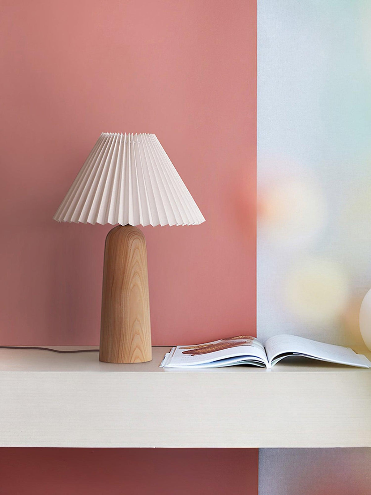 Sylineria Minimalistische houten tafellamp