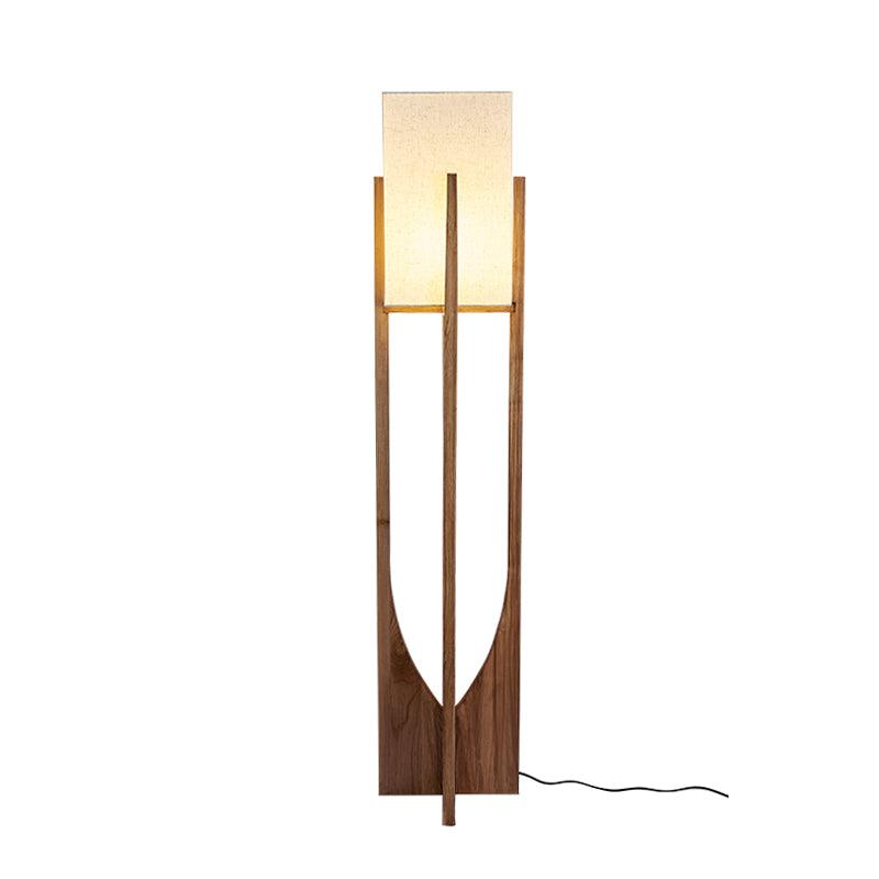 Syleia vloerlamp van hout modern