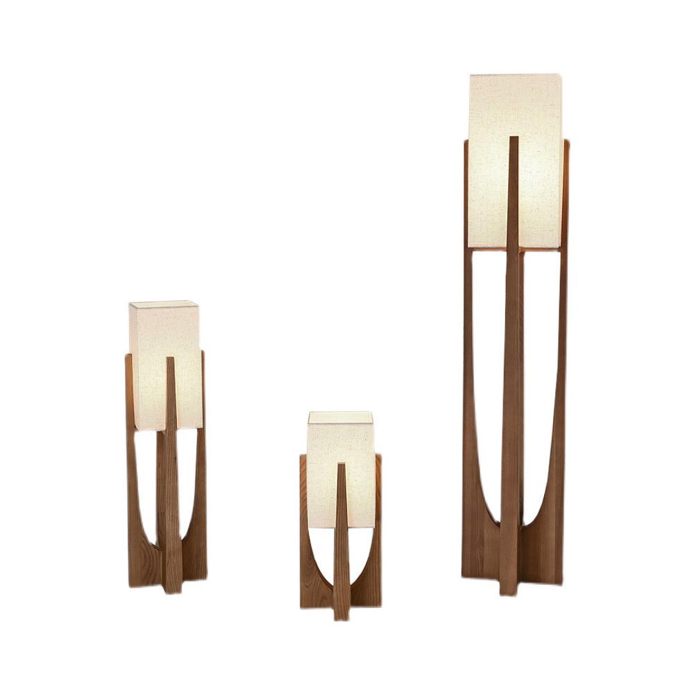 Syleia vloerlamp van hout modern