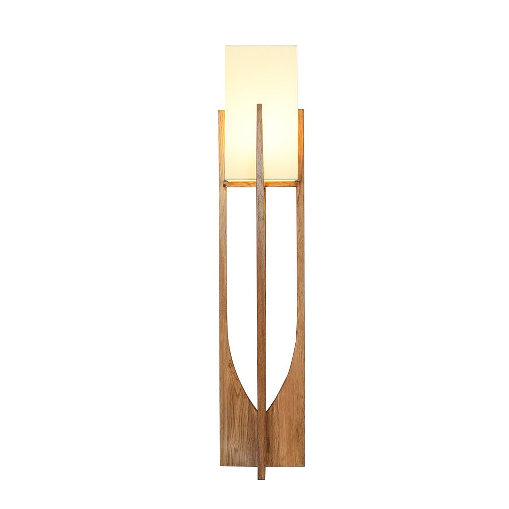 Syleia vloerlamp van hout modern
