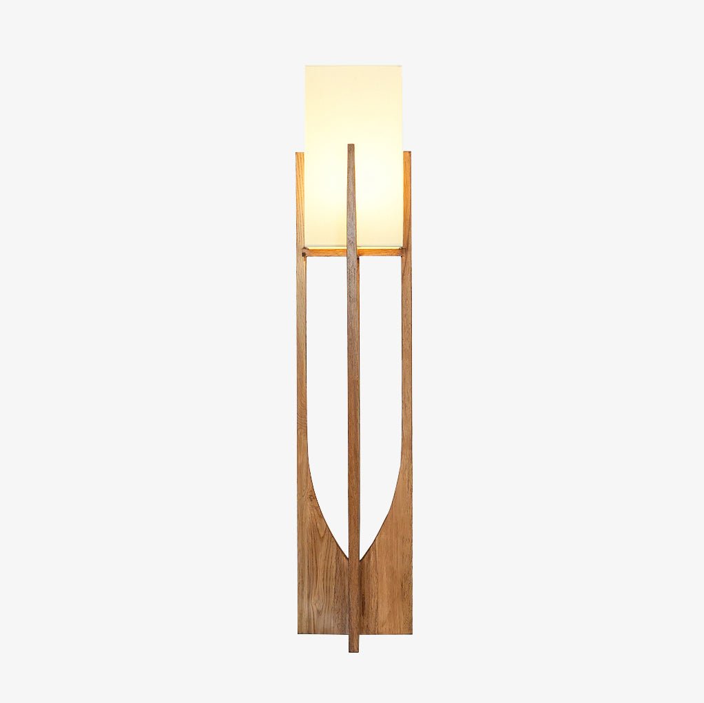 Syleia vloerlamp van hout modern