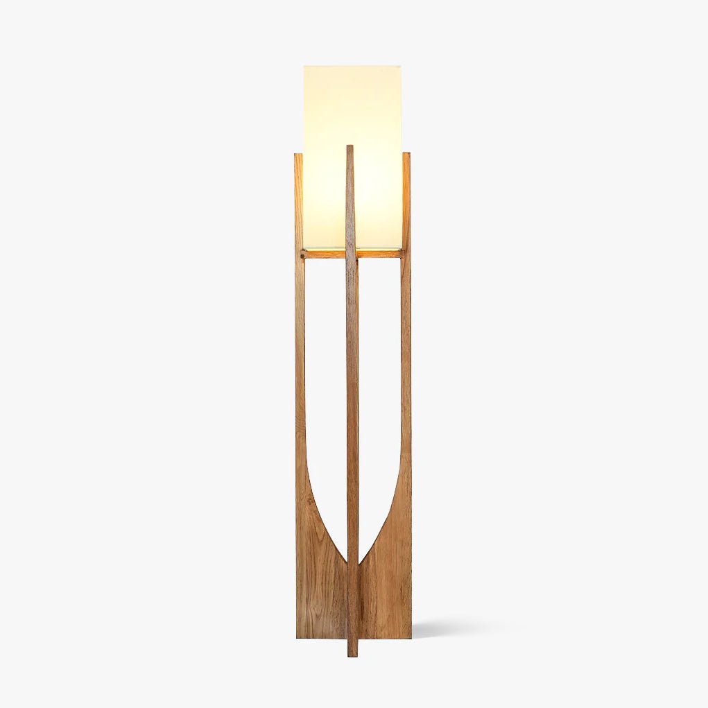 Syleia vloerlamp van hout modern