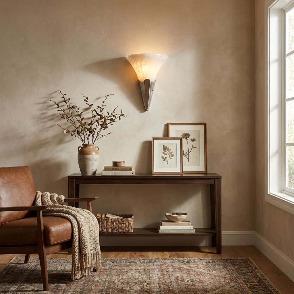 Lintonwick albast wandlamp