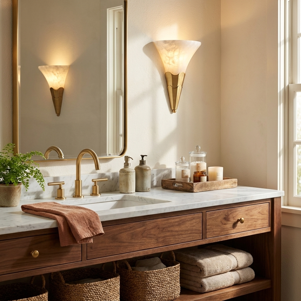 Lintonwick albast wandlamp