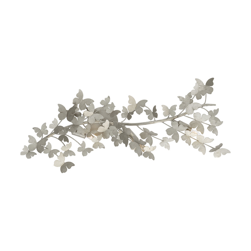 Gina wandlamp met decoratieve goudkleurige vlinders op takken