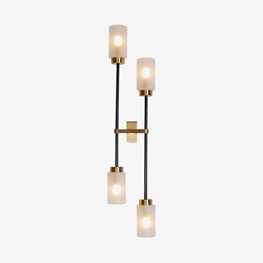 Tekas wandlamp Cilinder glas Lineair