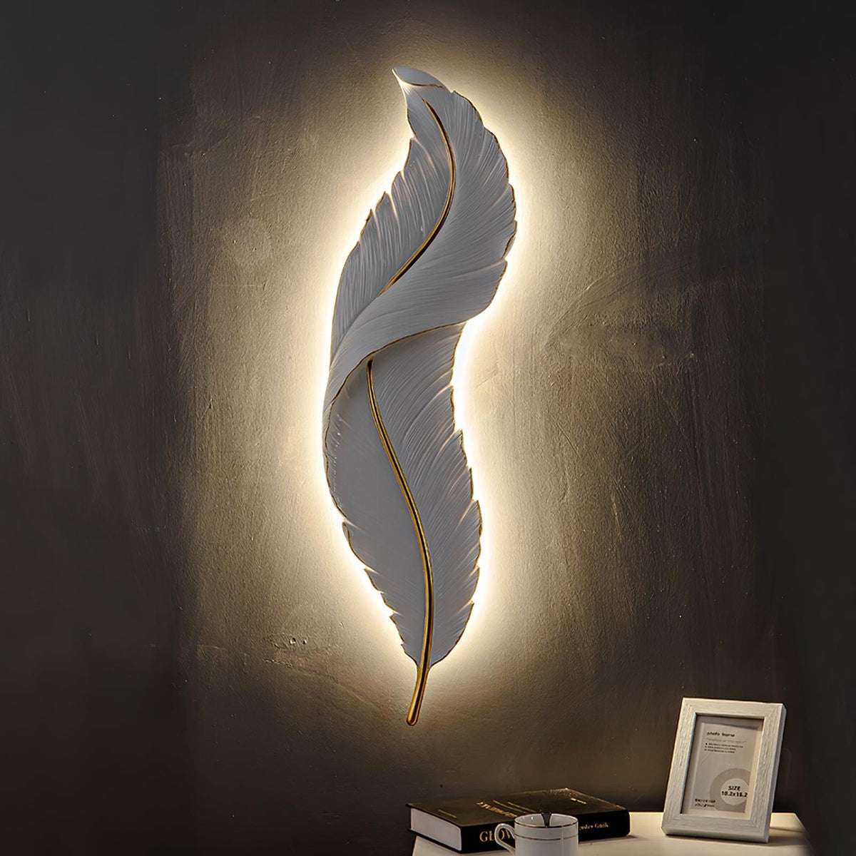 Arvess Individual Creativity Feather hars wandlamp