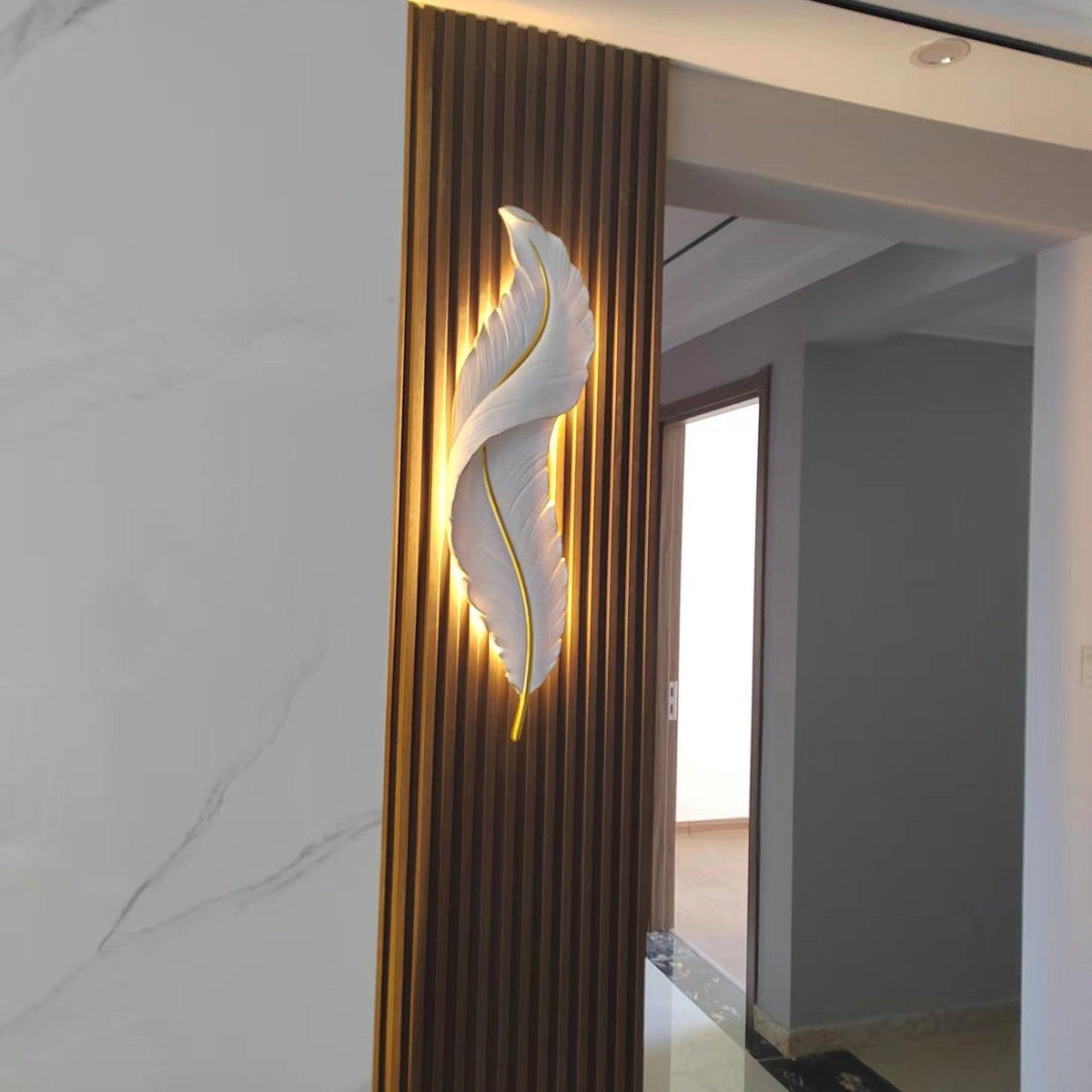 Arvess Individual Creativity Feather hars wandlamp