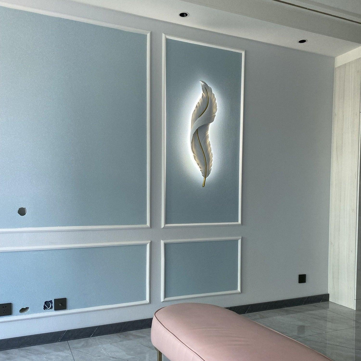 Arvess Individual Creativity Feather hars wandlamp