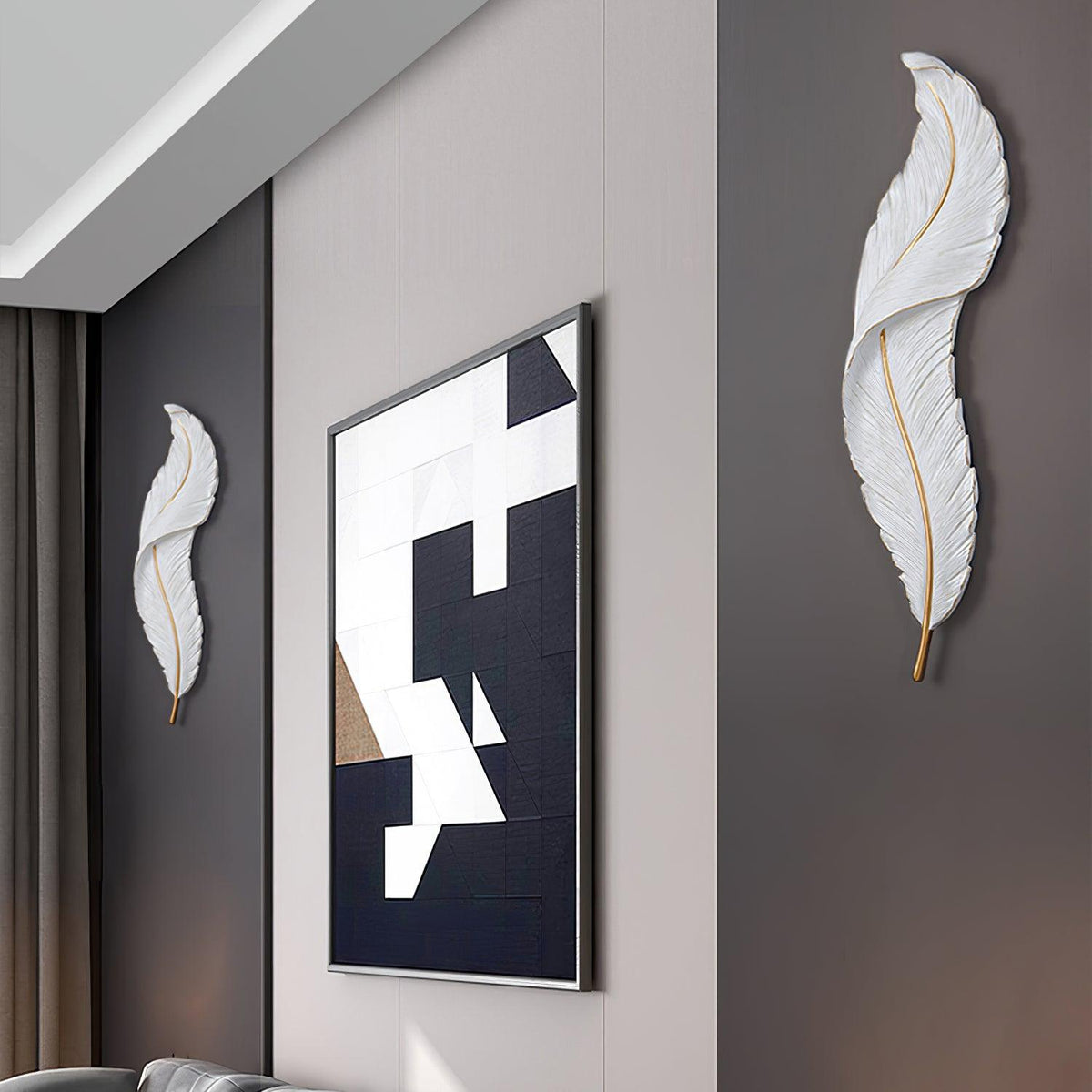 Arvess Individual Creativity Feather hars wandlamp