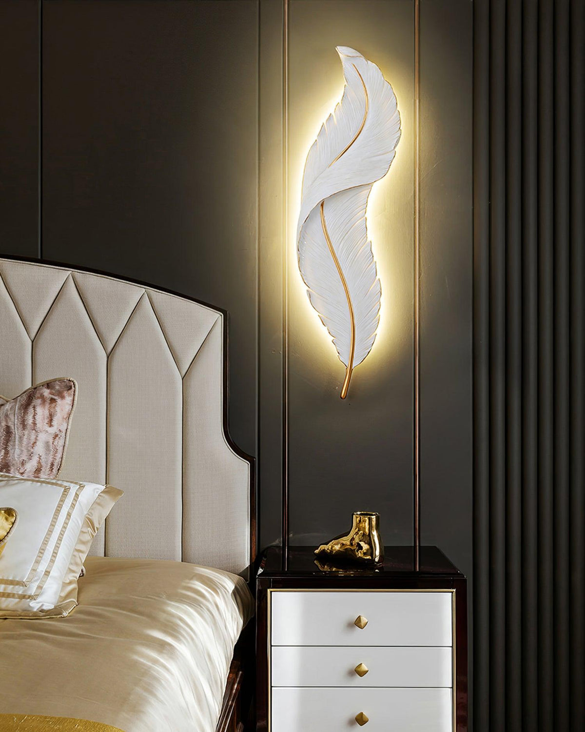 Arvess Individual Creativity Feather hars wandlamp