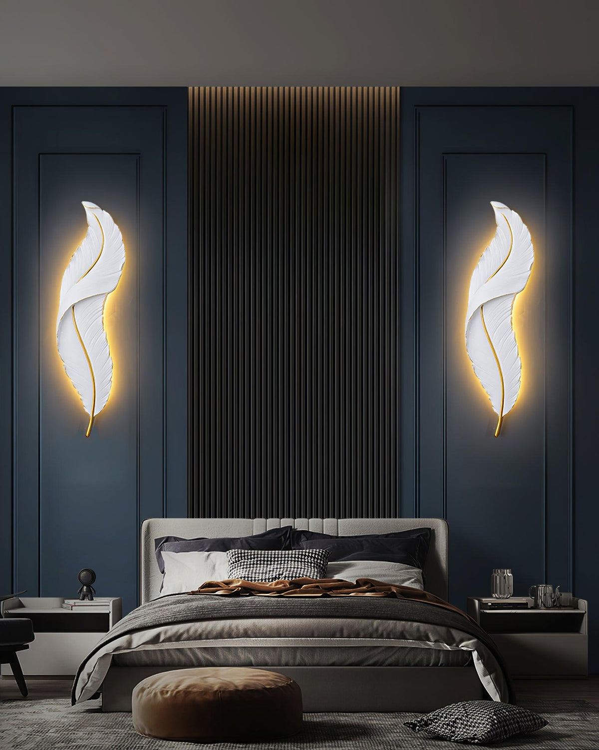 Arvess Individual Creativity Feather hars wandlamp