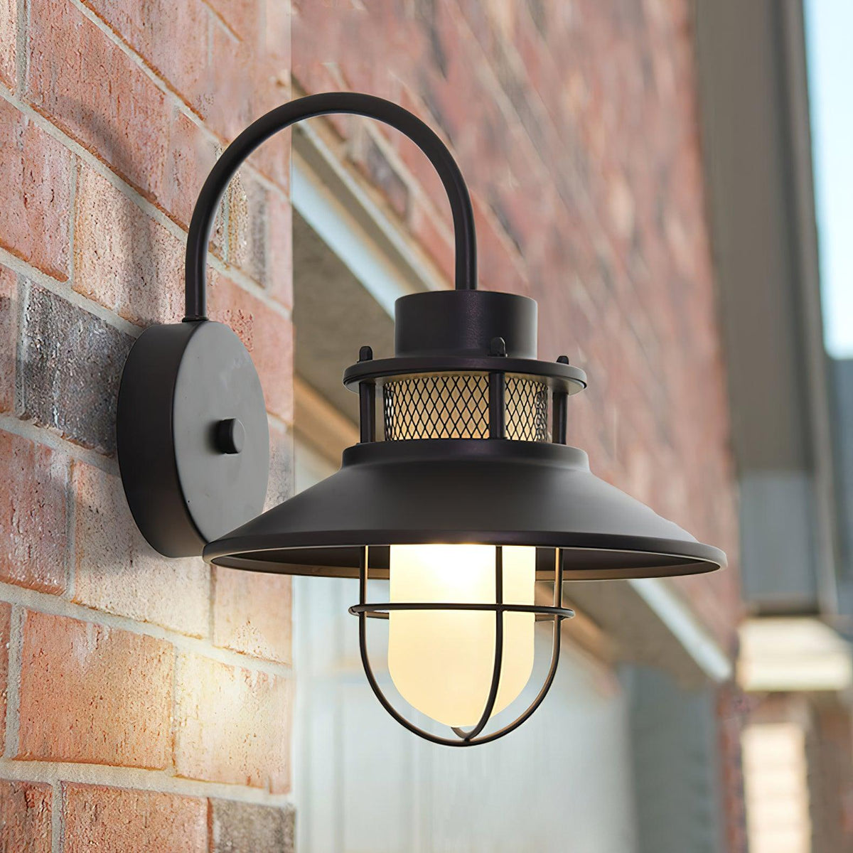 Acori Unieke vintage buitenwandlamp van glas