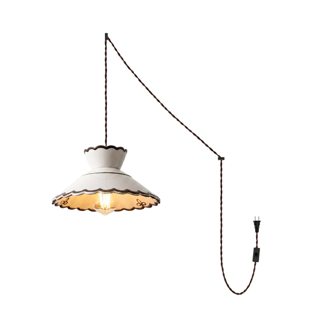 Odeline stekker-in hanglamp met stekker