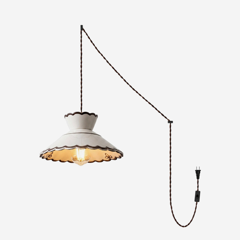Odeline stekker-in hanglamp met stekker