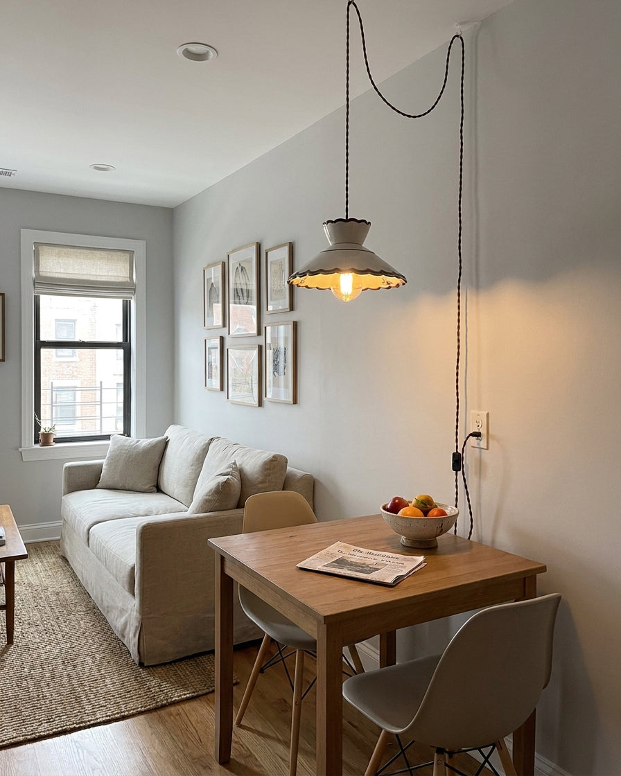 Odeline stekker-in hanglamp met stekker