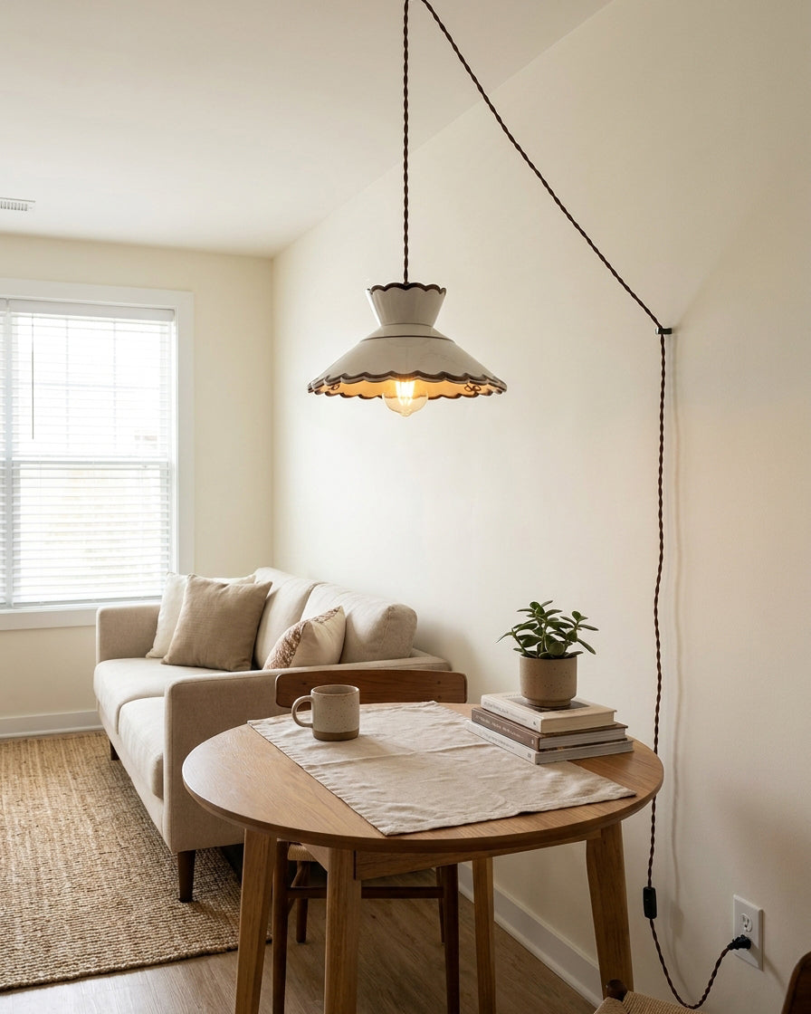 Odeline stekker-in hanglamp met stekker