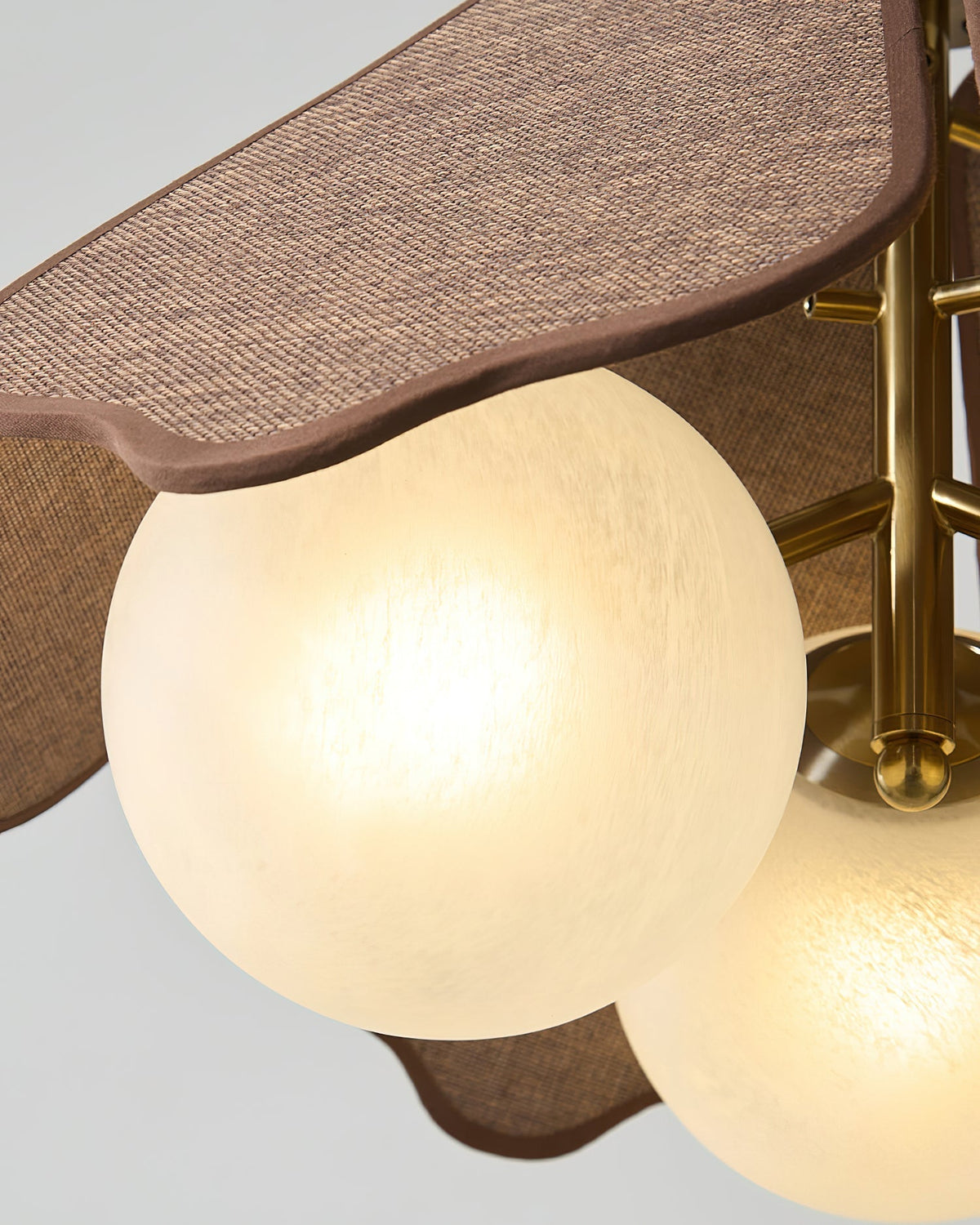 Miraise hanglamp van walnootkleurig hout