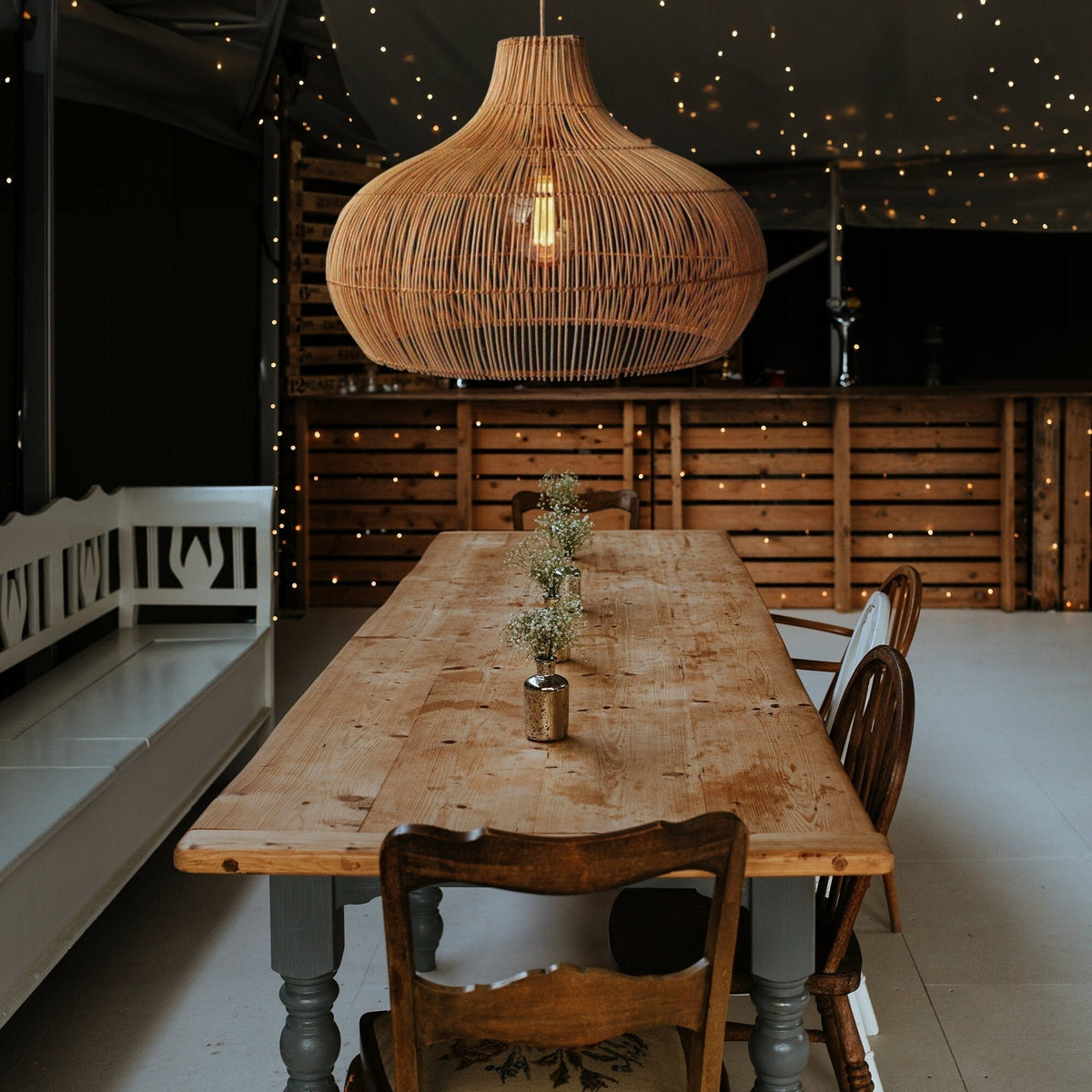 Wickle hanglamp
