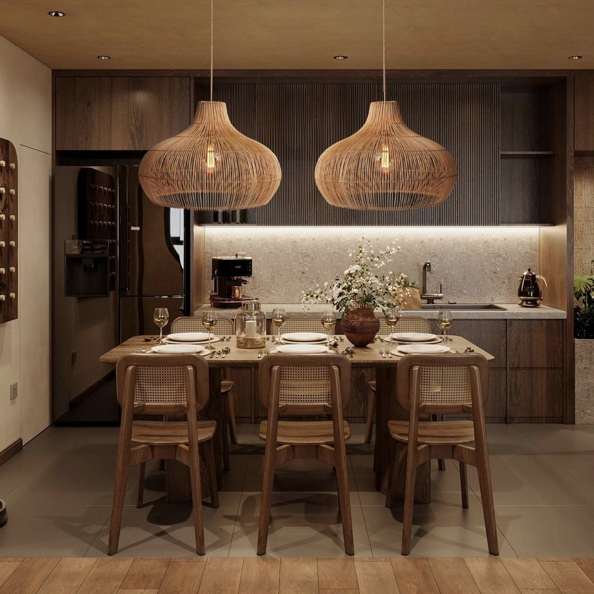 Wickle hanglamp