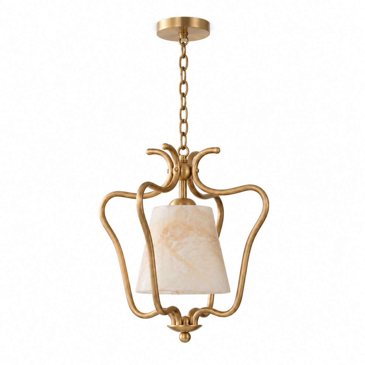 Pembermere albast lantaarn hanglamp