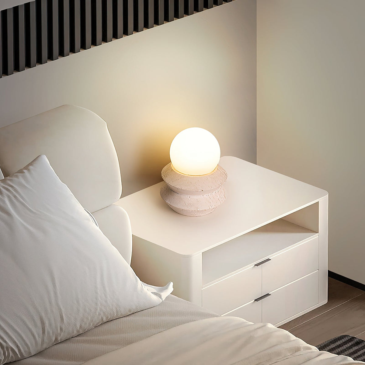 Renaette tafellamp (met ingebouwde batterij)