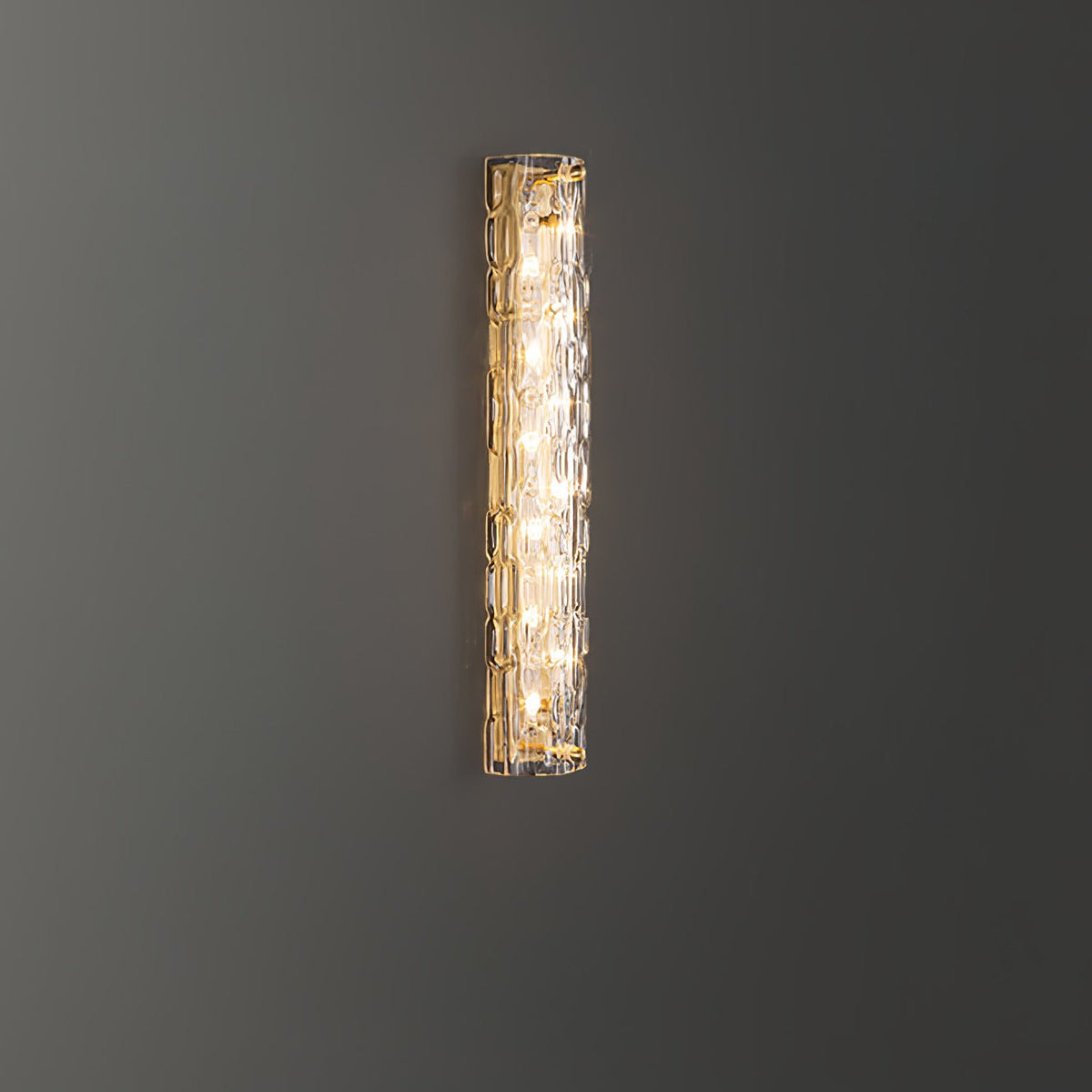 Bexley messing glas glamoureus wandlamp