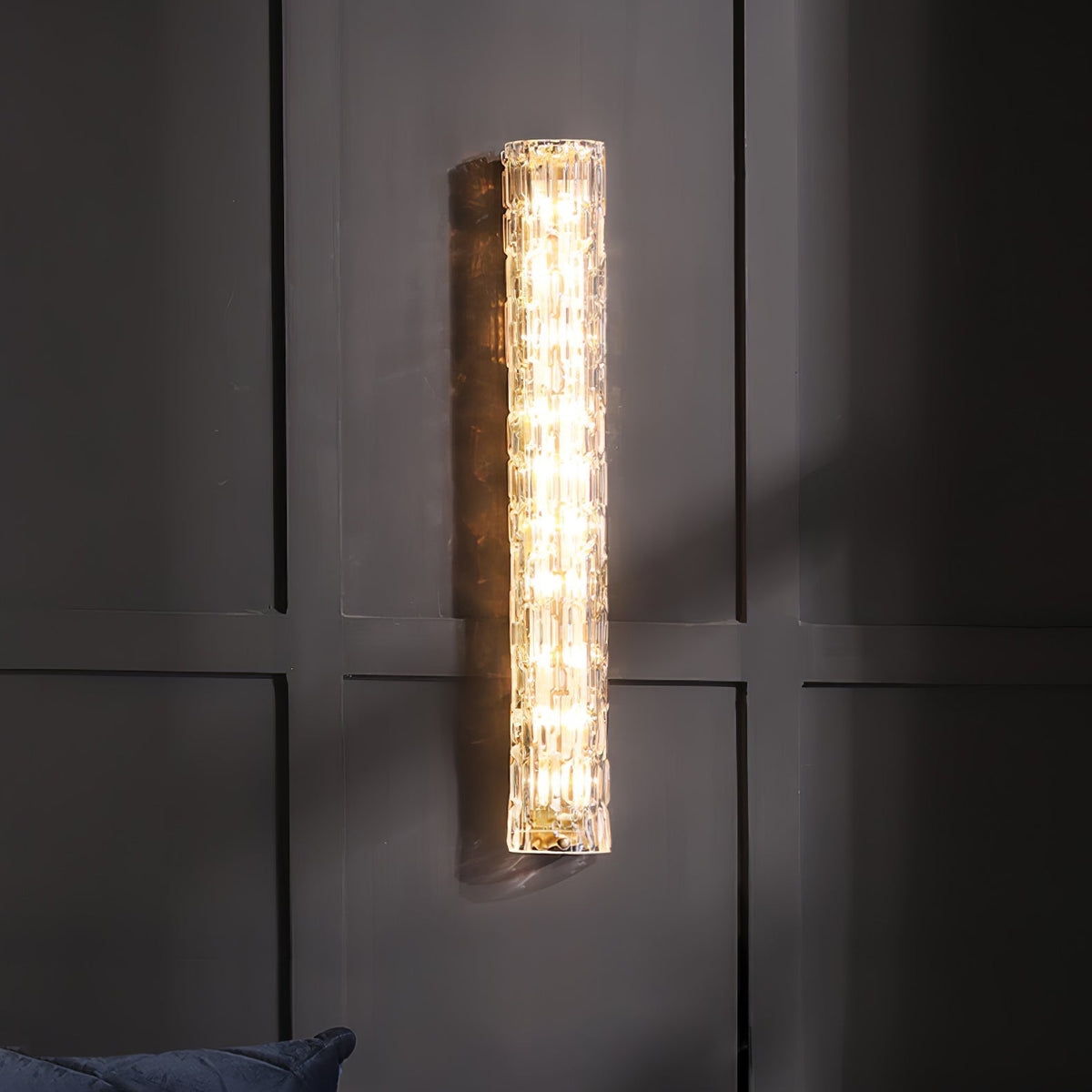 Bexley messing glas glamoureus wandlamp