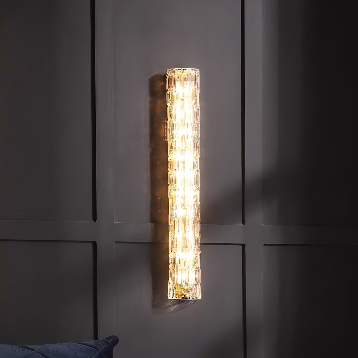 Bexley messing glas glamoureus wandlamp