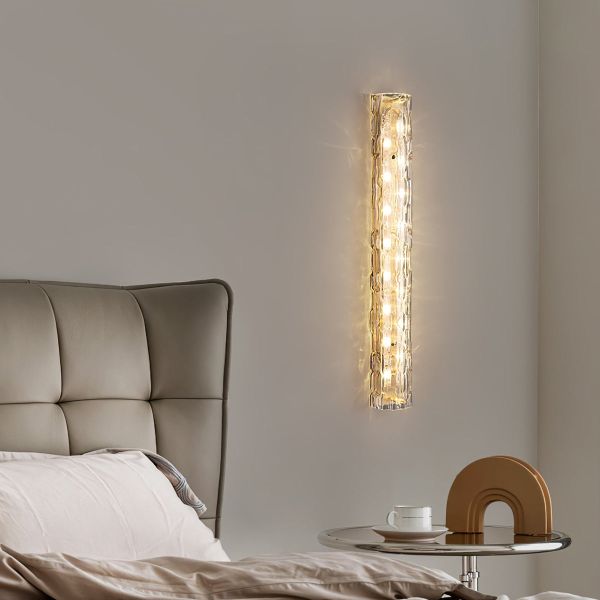 Bexley messing glas glamoureus wandlamp