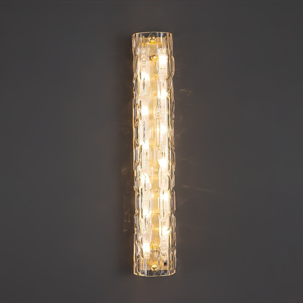 Bexley messing glas glamoureus wandlamp