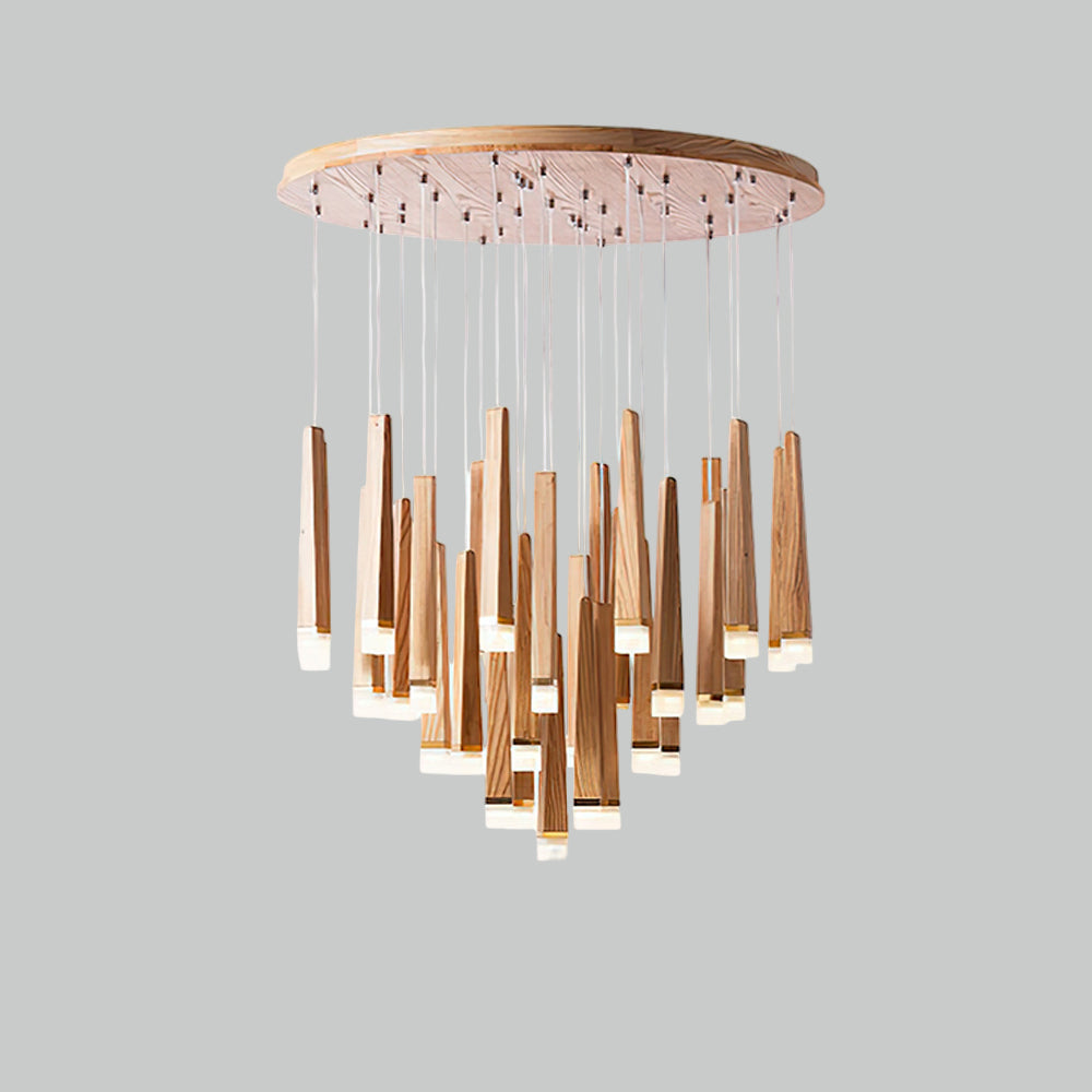 Sylielle Firewood Stick Hout Kroonluchter