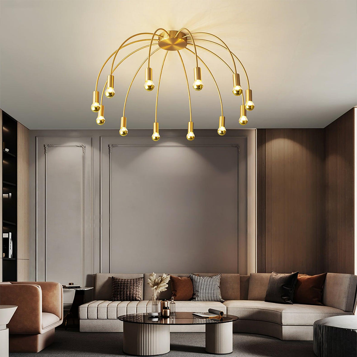 Sage luxe glas plafondlamp