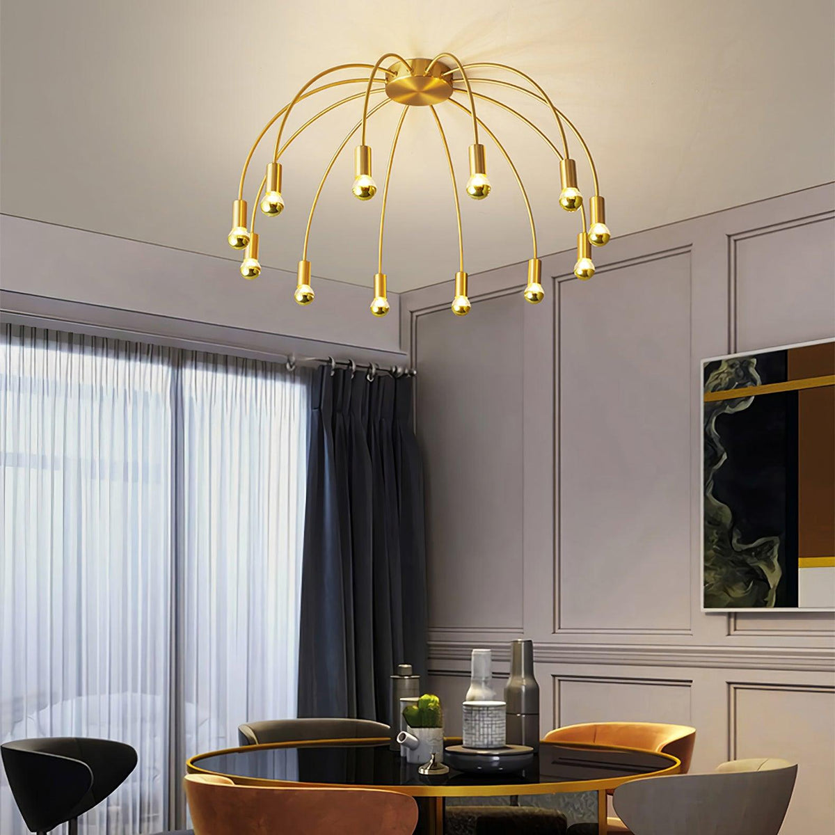 Sage luxe glas plafondlamp