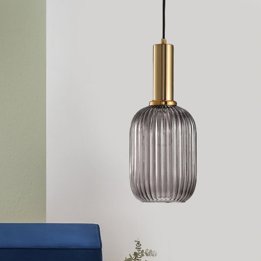 Viremont hanglamp van glas met ribbelglas