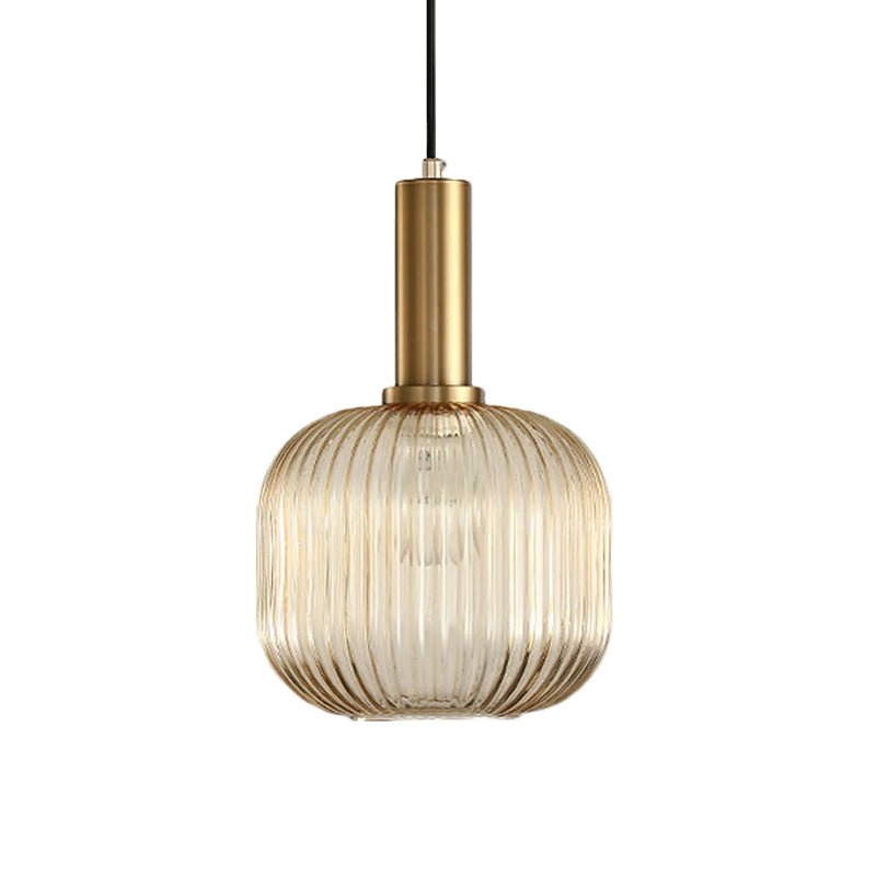 Viremont hanglamp van glas met ribbelglas