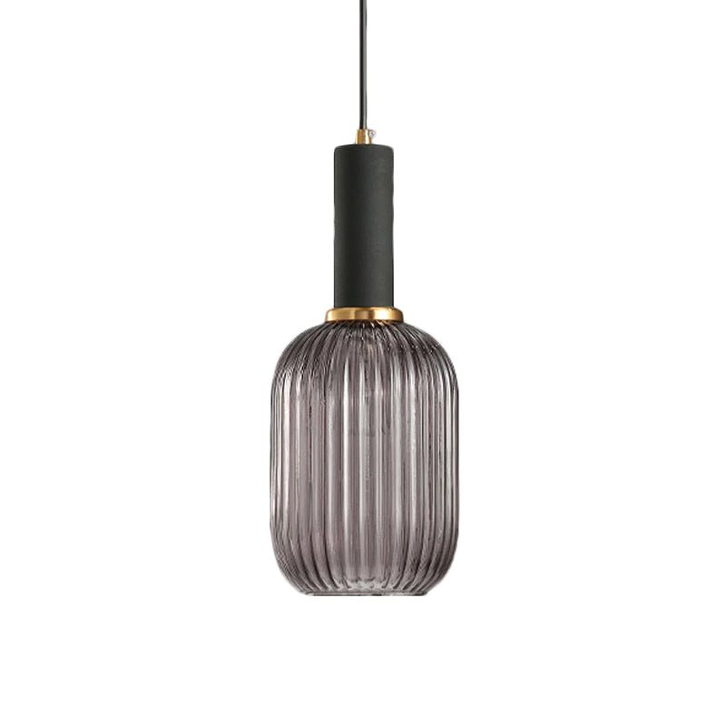 Viremont hanglamp van glas met ribbelglas