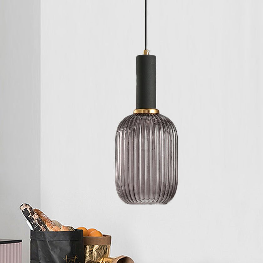 Viremont hanglamp van glas met ribbelglas