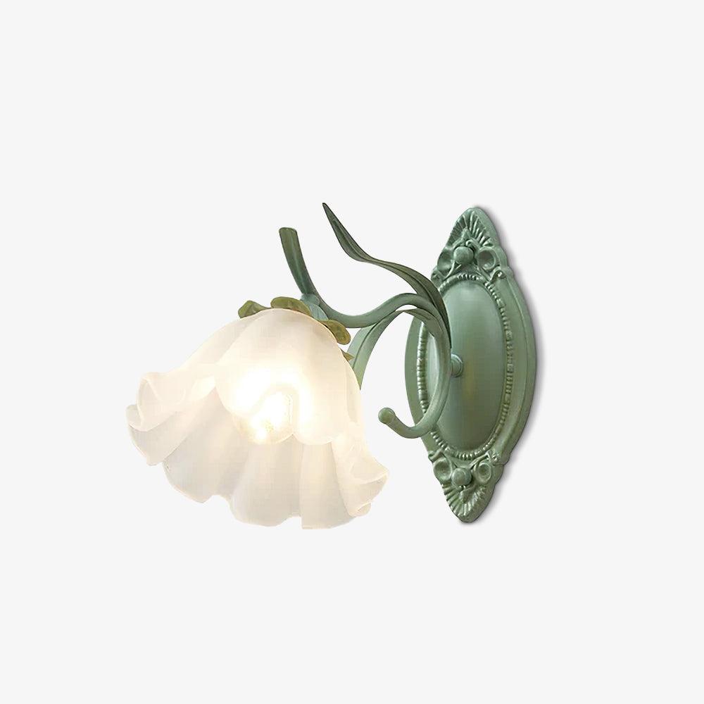 Oly Premium Noordse kunst Flared wandlamp met glazen kap