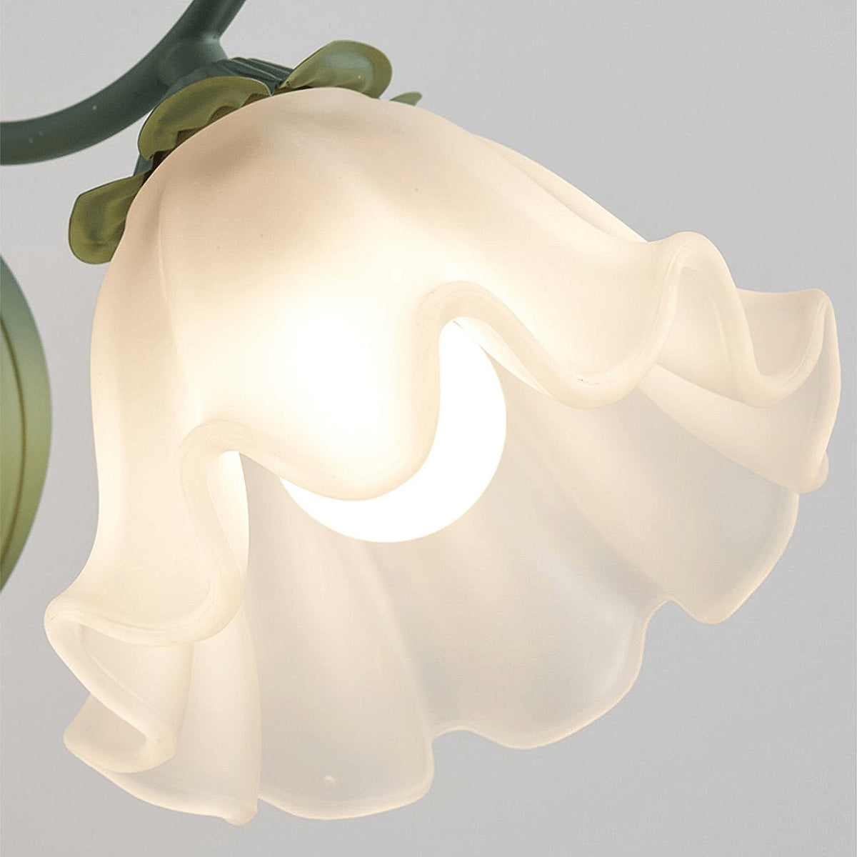 Oly Premium Noordse kunst Flared wandlamp met glazen kap