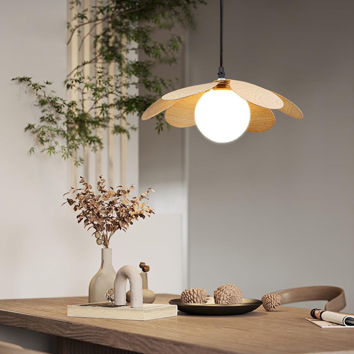 Arlenis hanglamp met glas in minimalistisch ontwerp