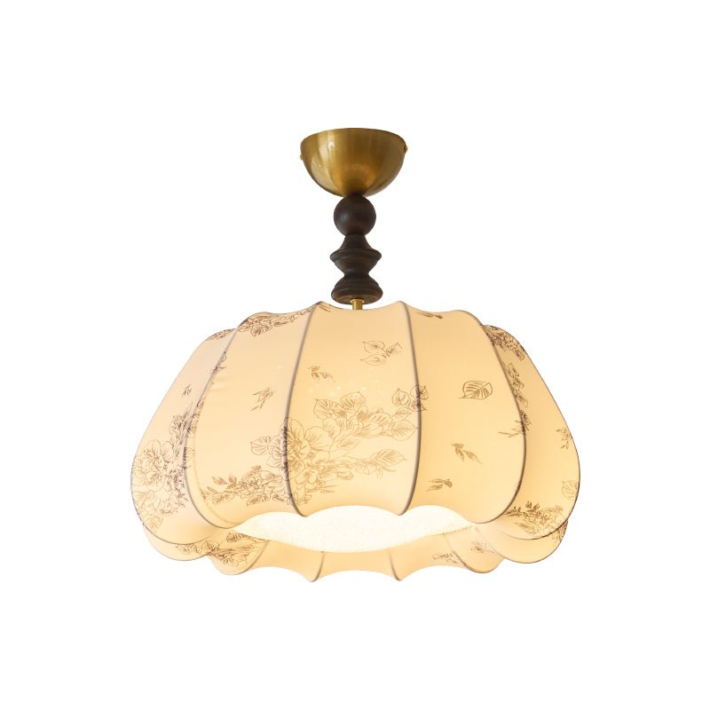 Fleurina Premium Noordse kunst houten katoenen plafondlamp