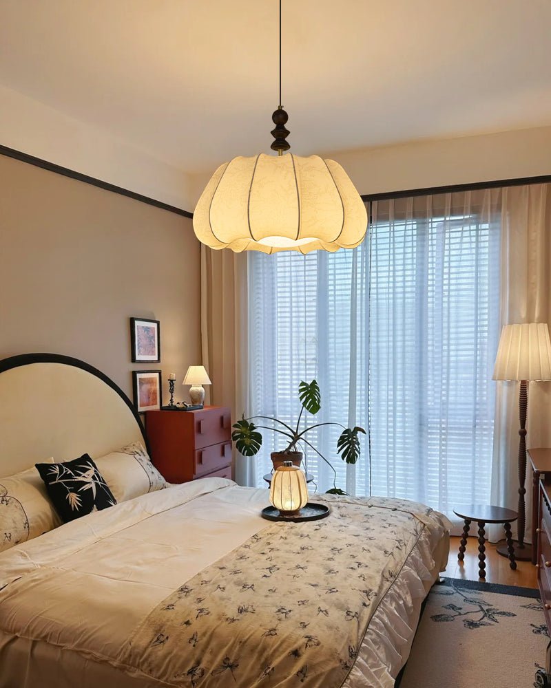 Asolira elegantie Vintage Houten hanglamp