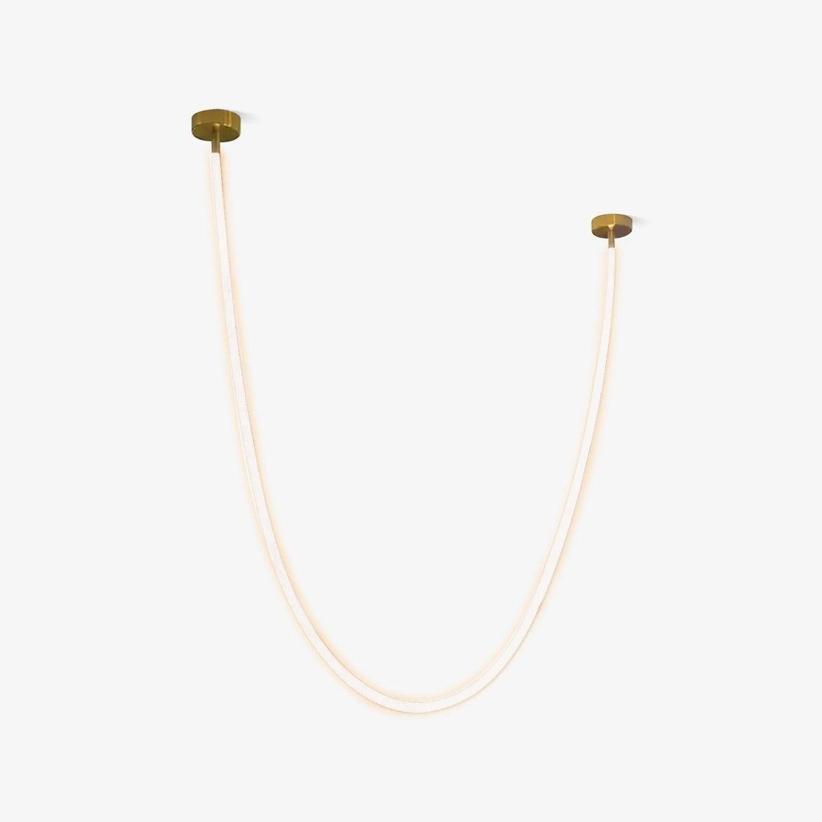Fenris Hanglamp Flexibele boog Siliconen Messing