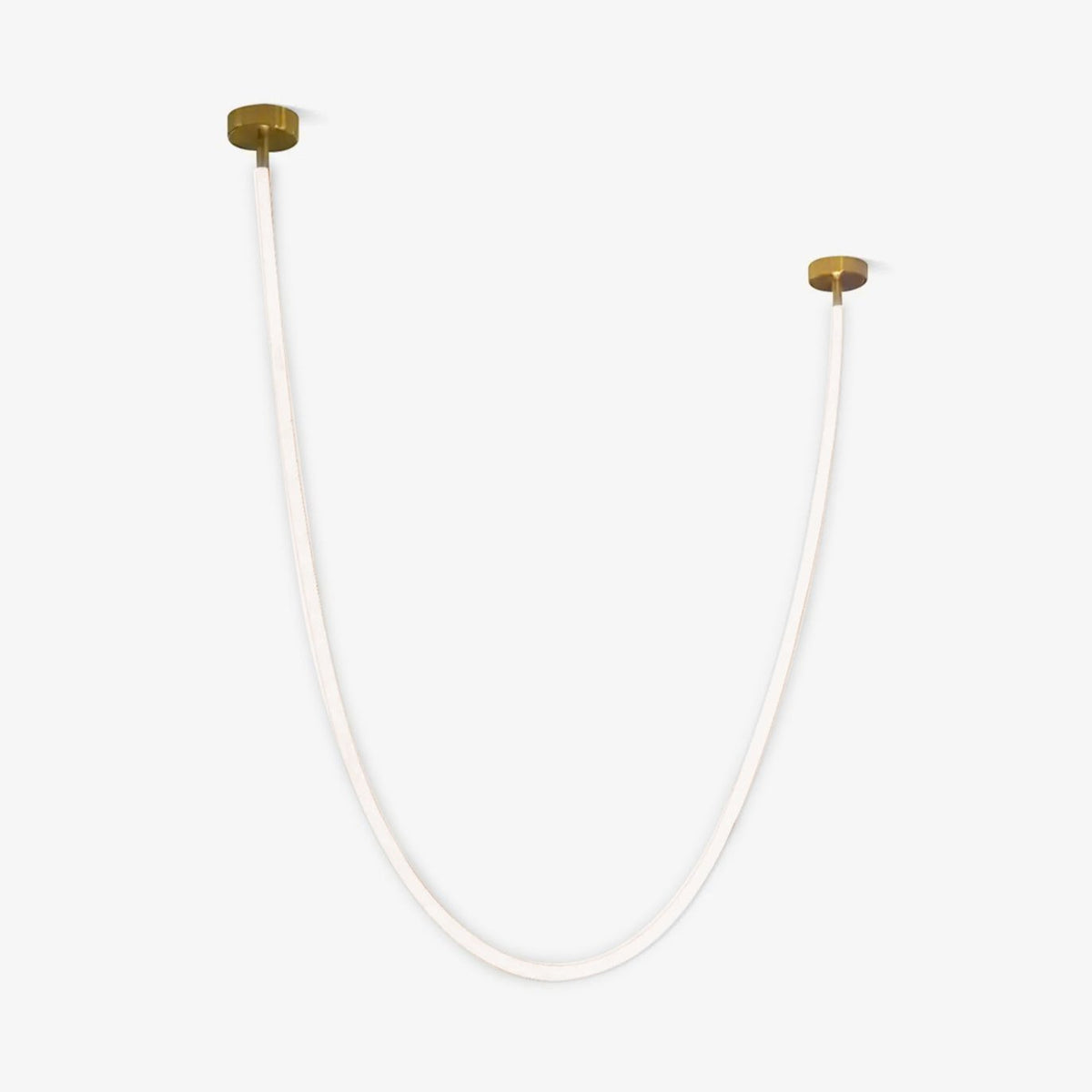 Fenris Hanglamp Flexibele boog Siliconen Messing